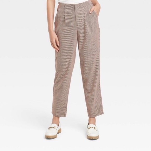 a new day brown lined high rise trousers - Picture 2 of 11